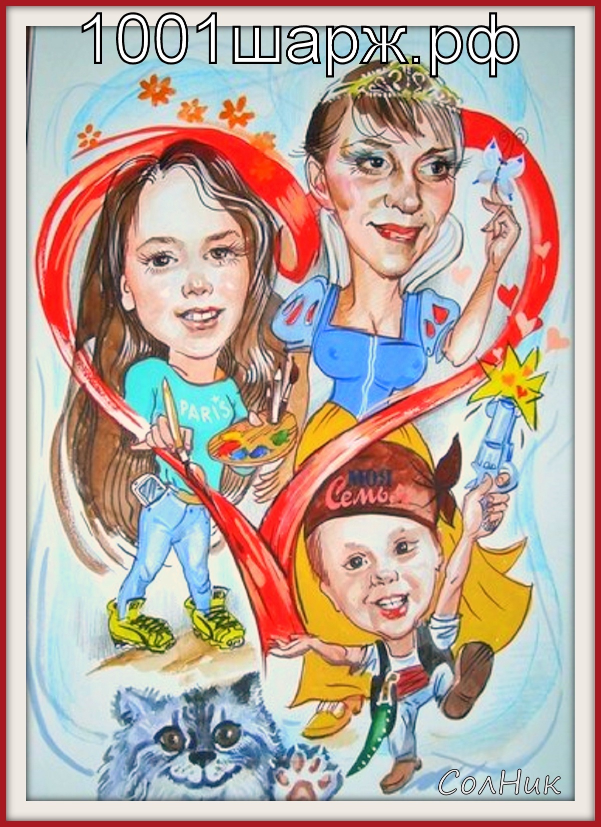 шарж по фото